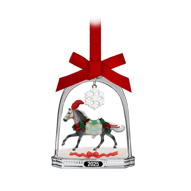 Breyer 2025 Stirrup Ornament | Christmas in Bloom | Model # B-HP-10224 - Image 1